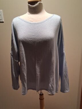 Light Blue Women's Boatneck Sweater